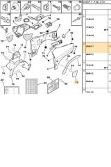 Ön Sol Çamurluk Çıta Partner Berlingo EM (TRL8544F1-8544.F1)