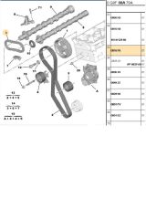 Eksantrik Zinciri DW10 308 3008 407 5008 Expert Picasso (0816F6)