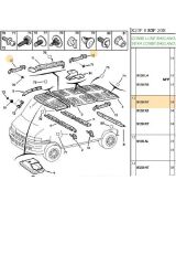 Boxer Jumper Ducato 1 Tavan Tutamağı (P9128R7)