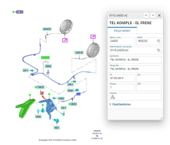 Tel Komple - El Freni  El Fren Teli Komple  Courier (EY162A603AC)