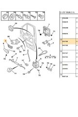 Boxer Jumper Ducato 2 Ön Kapı İç  Açma Kolu Sol (P911758)