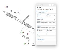 Rot Başı Sol Escort Bm 90>00 ( AYD 10684 - 95AX 3270 BA )