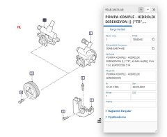 Direksiyon Pompası Escort 96 ( DFU DF690005 - 95AB 3A674 AB )