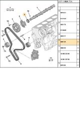 Eksantrik Keçe DW4-DW6 C2 C3 C4 C5 C-Elysee-Nemo-Berlingo 206 207 301 307 308 Bipper-Partner-Tepee(SKT041151-023675-080728)