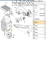 Hava Filtresi Kutusu Ayağı Partner Berlingo DW8 (1436.C0)