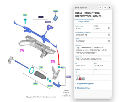 Direksiyon Kutusu Komple Courier 12 Fiesta 08  (HTTA0036048HT -  EY163200AC-8V513200AA )
