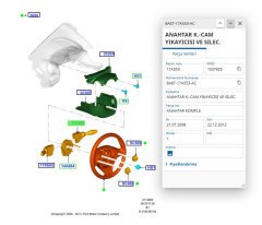 Cam Silecek Ve Yıkama Kolu Fiesta 08  Courier ( 8A6T17A553AC )
