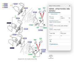 Dikiz Ayna Kapağı Sağ Focus Bm 98>04 ( TRL98AB17K746CY - 98AB17K746CAXWAA )