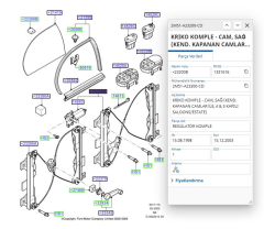 Cam Krikosu Ön (Motorlu) R Focus 98>05 ( FSE11408007 - 2M51A23200CD - XS41A23200BY )