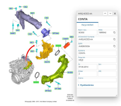 Manifold Contası Emme  Courier Fiesta 11  (ELR341080 - AV6Q6C653AA )