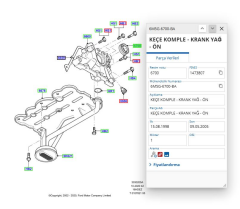 Ön Krank Keçesi Focus 98  ( SKT041169V - 6M5G6700BA )