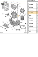 Mazot Filtre 308-3008-508-C4-C5X7-Partner Tepe EURO6 (9801366680-16436249083)