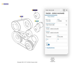 Alternatör Gergi Rulmanı Tek Çelik Focus Mondeo Bm 98>04 ( ARAFOR617 - YS4E19A216BB )
