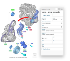 Alternatör Gergi Rulmanı Tek  Connect  ( ARA FOR601 - 95Wf 19A216 AC )