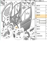 Boxer Jumper Ducato3 Ön Kapı İç Ay Çıta Sağ Bitapart (Bpe309210-8547He-735465361-Brs8545He)