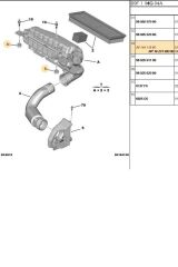 Hava Filtre Takoz Lastik (2 Adet Gönderilir) 301 308 Partner Tepee EURO5 (TR1623159380-MH13105-BRS1422PG-1623159380-1422A4)