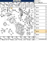Titreşim Takozu 206 (R55161-MH13433-1844.A1)