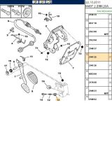 Debriyaj Pedal Braketi Partner Berlingo (214125)