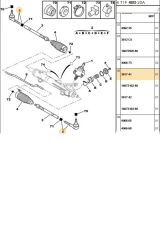 Rotbaşı Sağ 206 C4 307 206 Saxo 106 Xantıa (91PU00649-VOT1202201-381741)