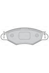 Ön Fren Balatası 206 Xara  (670461-LP1699-GDB1500-425212)