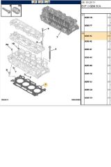 Silindir Kapak Conta 2 Tırnak DW4 206 207 307 Bipper C2 C3 Nemo (0209AC)