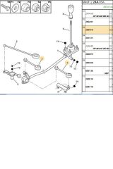 Vites Çubuğu Kısa Partner Berlingo DW8 (BRS2454F5-2454F5)