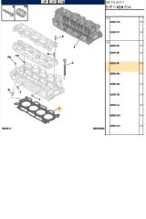 Silindir Kapak Contası 1 Tırnak DW4 1007 107 206 207 307 Bipper C1 C2 C3 Xsara Nemo (0209AF)