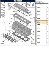 Silindir Kapak Contası DW10 3 Tırnak 307 406 607 806 Partner Expert C4 C5 C8 Berlingo Jumpy (0209X7)