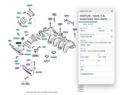 Turbo Hortum Komple C.Max Focus 110Ps 1.6 Tdcı 04 ( YTT Y9544 - 3M5Q 9351 EB )