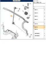 Ön Z Rot C3 Picasso-C Elysee-301-207-208 (05698-11160-508769)
