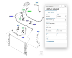 Radyatör Besleme Hortumu Focus C.Max 1.6Tdcı 04 ( IBR 19909 - 3M5H 8C012 ML )