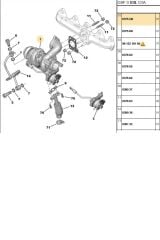 Turbo Veskeyt Müşürü 207 208 301 308 Partner Tepee EURO5 DW6 (FISPA48902-0375Q9)
