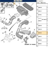 Hava Filtre Kutu Lastiği Focus C4 307 DV6 DW6 (TRL1422A3-BRS1425PG-BPE260027-1422A3)