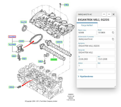 Eksantrik Mil Egsoz (Çelik) C.Max Focus Partner 307 308 1.6 Tdcı 04 ( EST 14048 - 3M5Q 6A273 AC )