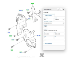 Eksantrik Kapak Set (3Lü) Focus Cmax 04 ( FSE 11-203-003 - 3M5Q 6L070 AB -3M5Q 6P073 AD - 3M5Q 6E006 AD )