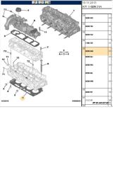 Silindir Kapak Contası Euro5 DW4 2 Tırnak 206 207 2082008 C3 (0209HH)