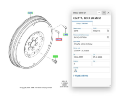 Volant Civatası Focus Cmax 04 ( K&B 8M5Q 6379 BA - 8M5Q 6379 BA )