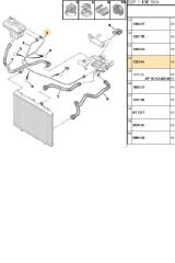 Yedek Su Depo Hortumu 407 C5 (132394-Y23068-MH50266-0500266-IBR17504)