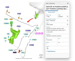 Silecek Su Motoru Çiftli  Courier Transit Focus  ( FSE11436007 - BV6117K624BC )