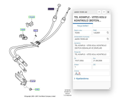 Vites Halatı Değişim Kablosu C.Max Focus Dzl 04 ( TRT 502-22002 - 4M5R 7E395 GE )