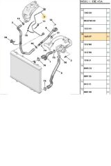 Yedek Su Depo Hortumu DW6 Partner Berlingo (1323CF-MH50264-Y23026-0500264)