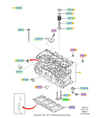 Subap Gaydı Std 8V  1.5 1.6 D  Courier Fiesta 206  C2 C3  ( GAYGT1901901 - 2S6Q6510AA )