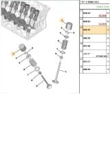 Subap Fincanı 206 207 308 1,6 16V 406 3,0 V6 24V TU5JP4 ES9J4 (420022010-094293) (Adet fiyatı)