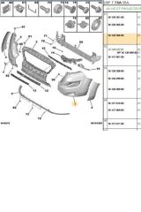 Boxer Jumper Ducato 3 Euro 5 Sağ Ön Tampon Çıtalı (07Du035-1612430680)