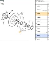 Arka Teker Bilyası C4 307 14 14HDI 20HDI 22(VKBC20053-3748.83)