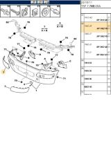 Arka Tampon Sol Kuşak 307 (PEJ0737010T-7452P8)