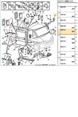 Boxer Jumper Ducato1 Sürgülü Kapı Üst Makara Yan Sanayi (116005-9033L6-Brs 9033L6)