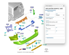 Arka Kedi Gözü Sağ  Courier B460 Transit  (  FSE11419013 - ET76515B0AA )