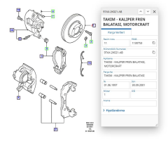 Ön Disk Balata (Tırnaklı) Escort Bm 96 ( AYD1160124A - 97AX2K021A2B )