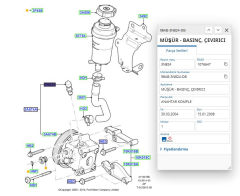 Direksiyon Basınç Müşürü Kalın Dış +Ac Focus 98>04 ( MNT 98AB 3N824 DB )